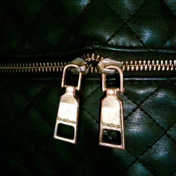 bebe black backpack quilted. Authentic. - Picture 3 of 8